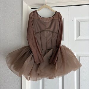 Weissman As It Was Corset Style Tutu Dress Costume Mauve IC 7/8 15911